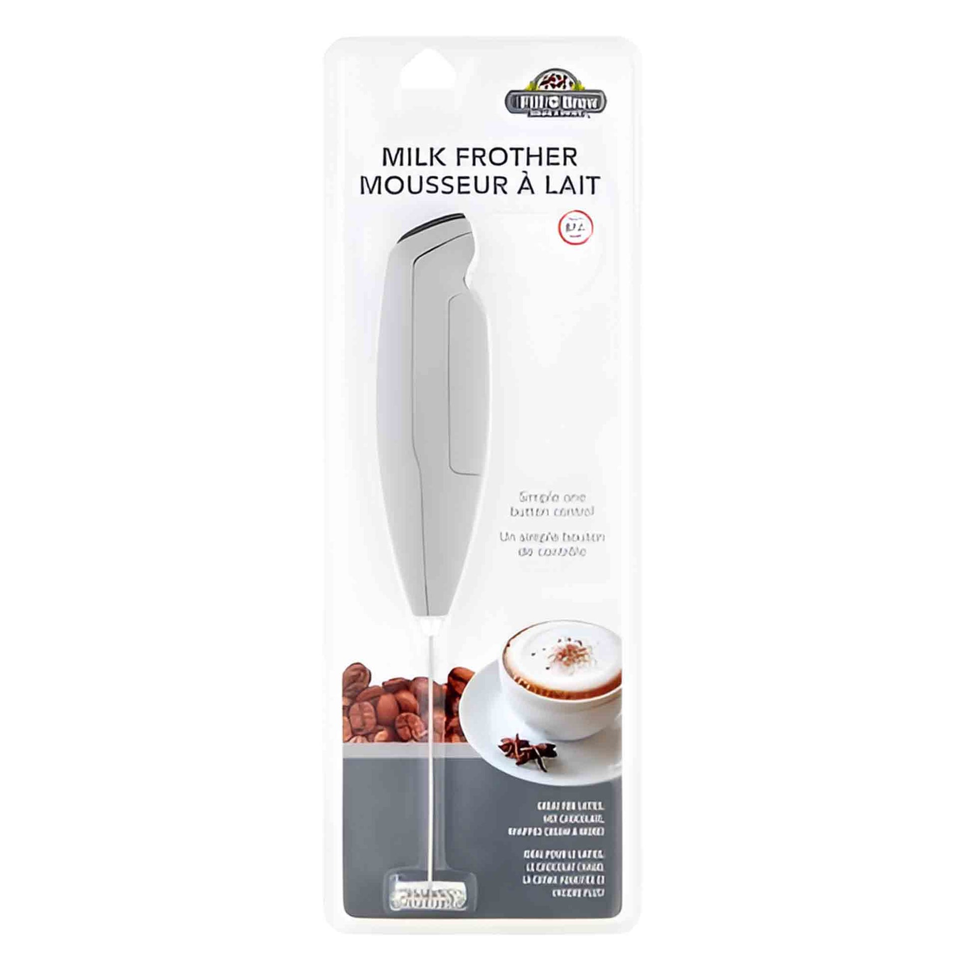 Espumador de leche White Cave a pilas portátil café espuma rápida